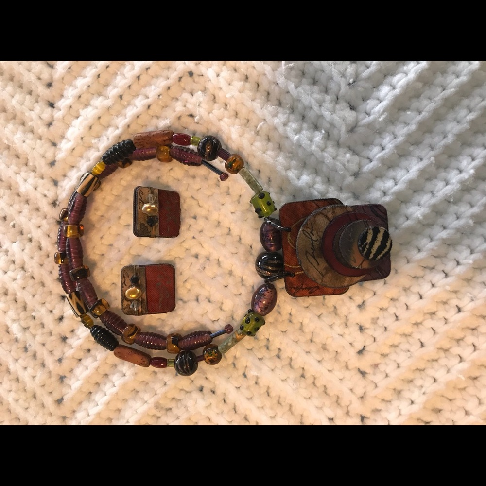 Handmade necklace & earrings